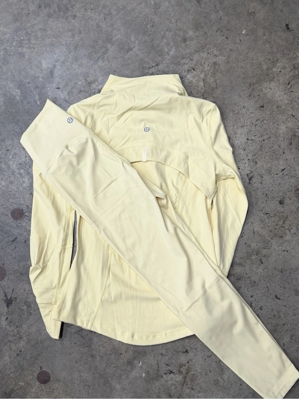 lululemon athletica Light Yellow Jacket and Leggings Set